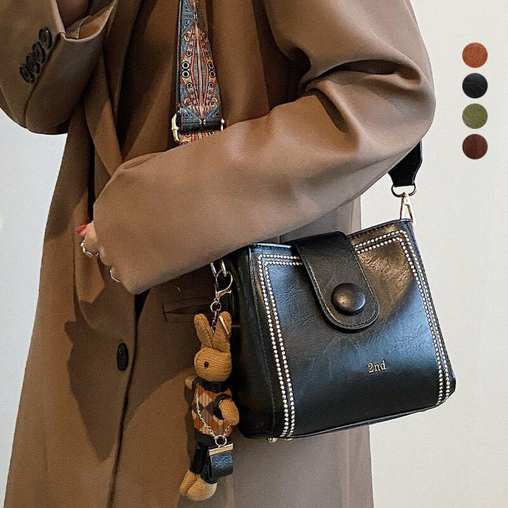Vintage Mode Tasche mit verstellbarem, breiterem Schulterriemen
