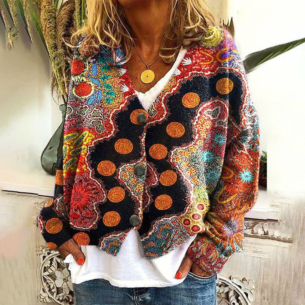 Serena™ - Farbenfroher, Komfortabler Strickpullover