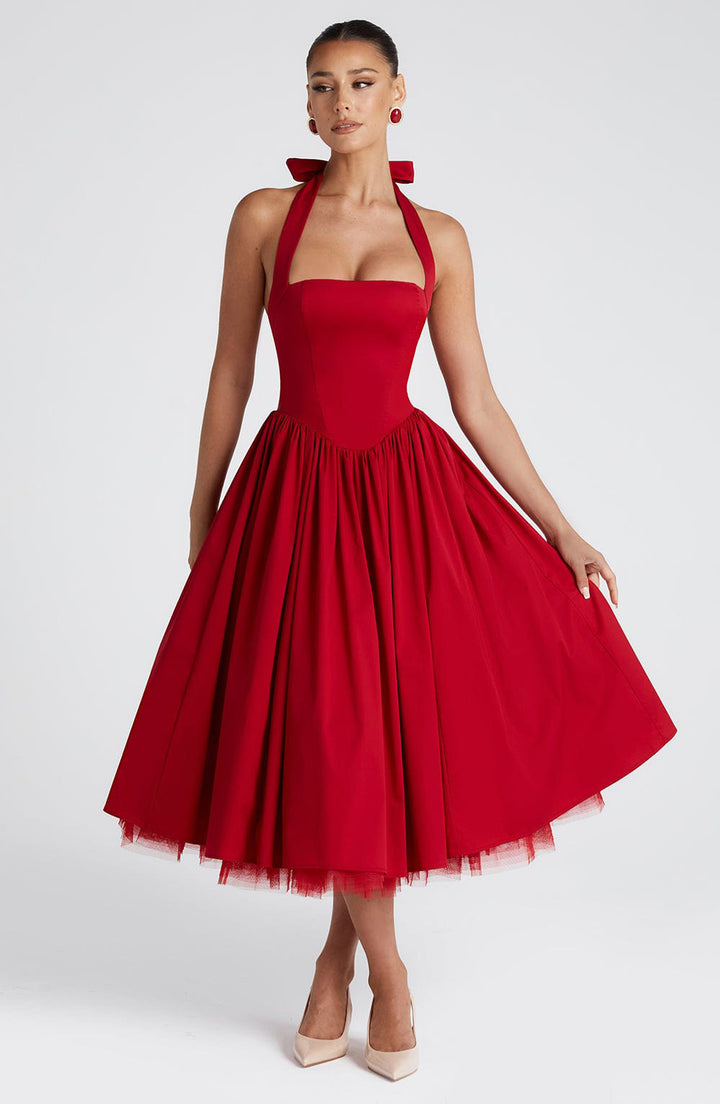 Elegante Neckholderkleid