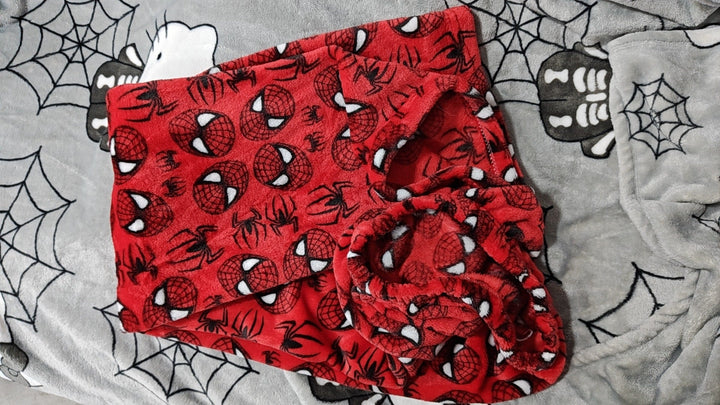 Baumwoll-Velours H.Kitty x Spider-Man Lässige Pyjamahose