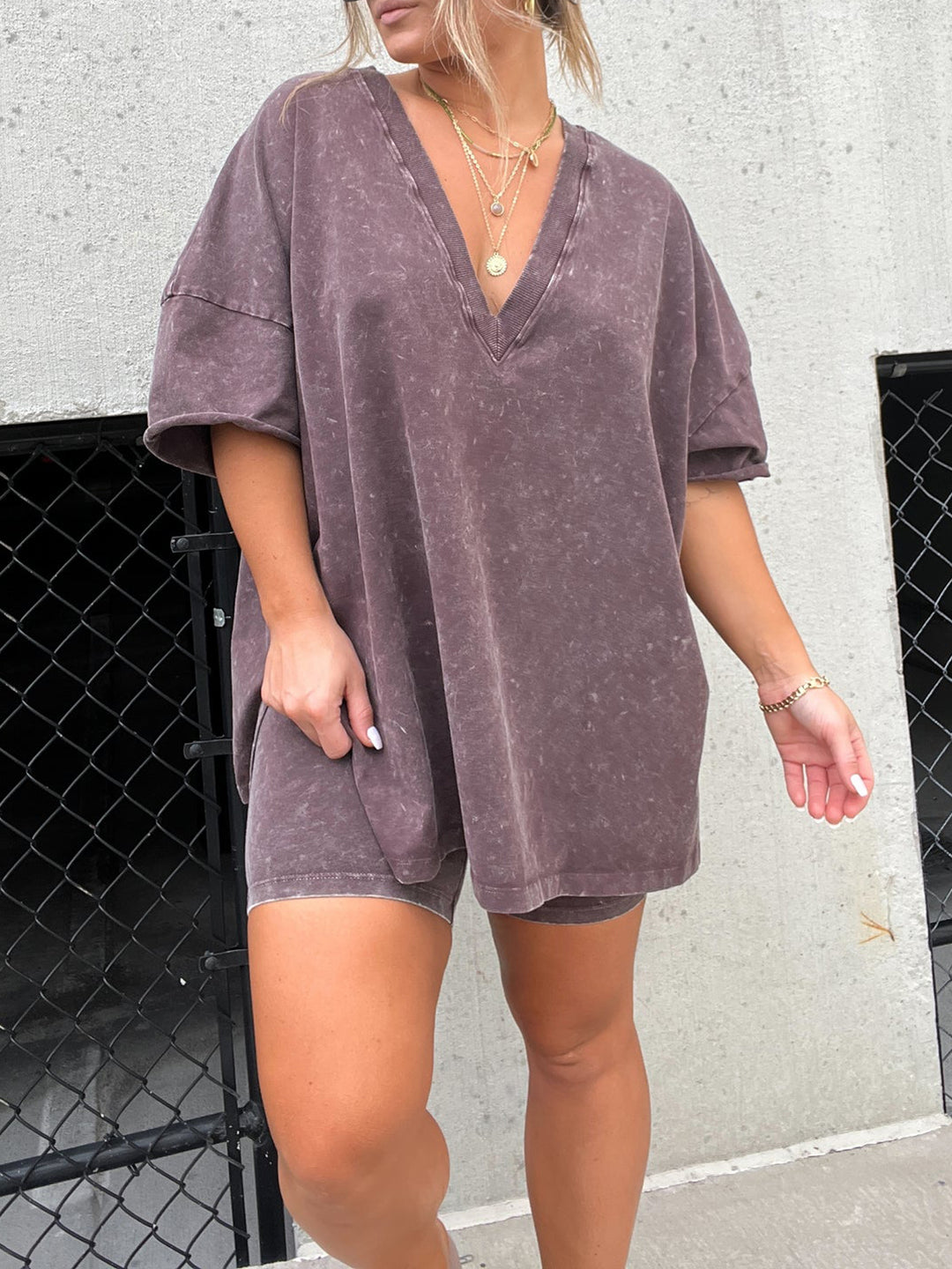 Damen Sommer-Set mit Used-Look